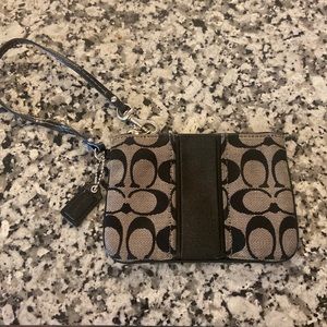 Black Coach wristlet